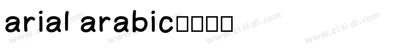 arial arabic字体转换